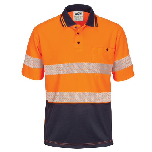 DNC 3511 S/SL SEGMENT TAPED HI VIS MICROMESH POLO