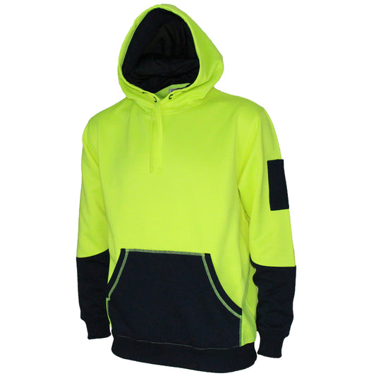 DNC 3721 HI VIS SUPER FLEECY PULLOVER HOODIE