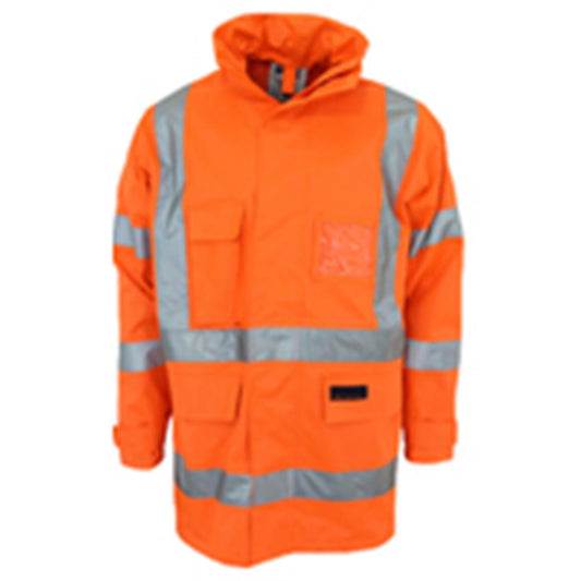 DNC 3996 BIOMOTION REFLECTIVE HI VIS RAIN JACKET - NSW RAIL PATTERN