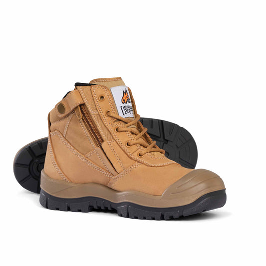 MONGREL 461050 SAFETY BOOT ZIP SIDE  WITH SCUFF CAP