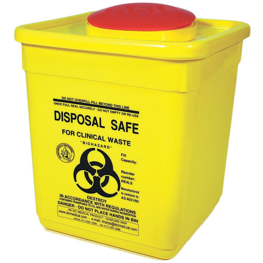 SHARPS DISPOSAL SAFE CONTAINER, SC050-PLASTIC