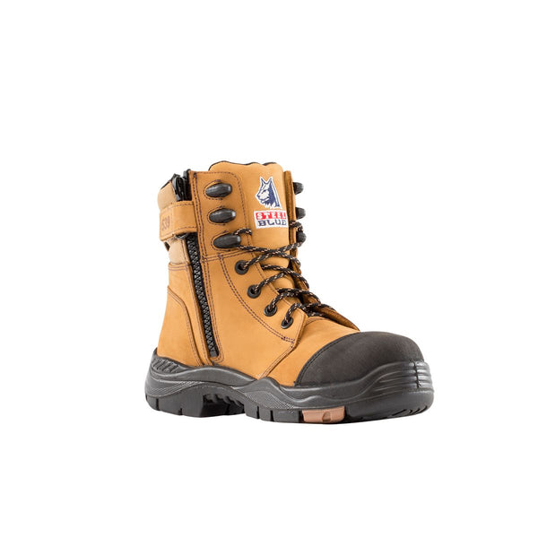 STEEL BLUE 617539 TORQUAY COMPOSITE TOE SAFETY BOOTS - ZIP SIDE