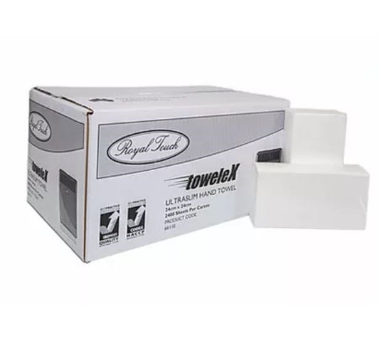ROYAL TOUCH 66110 TOWELEX ULTRASLIM HAND TOWEL - 24 X 24CM