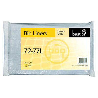 BASTION 72-77L HEAVY DUTY BIN LINERS