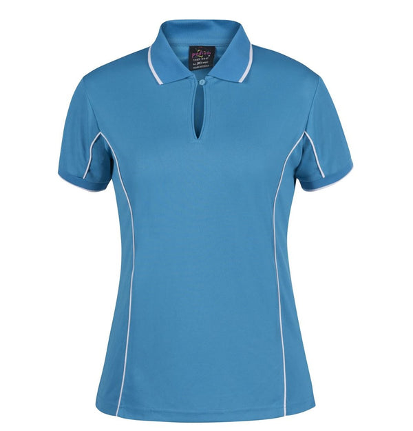 JB'S PODIUM 7LPI S/SL LADIES PIPING POLO