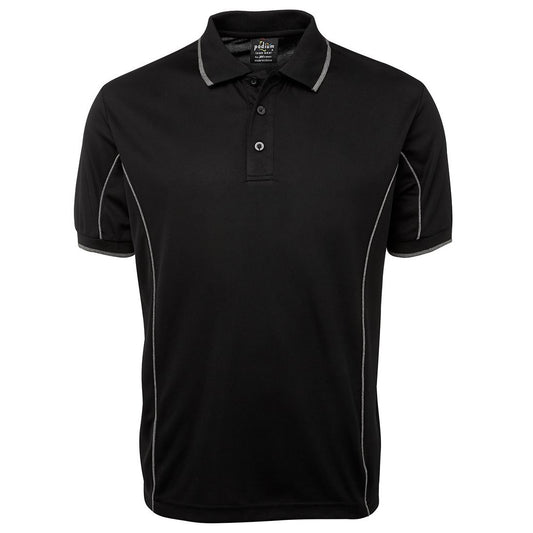JB'S PODIUM 7PIP S/SL PIPING POLO
