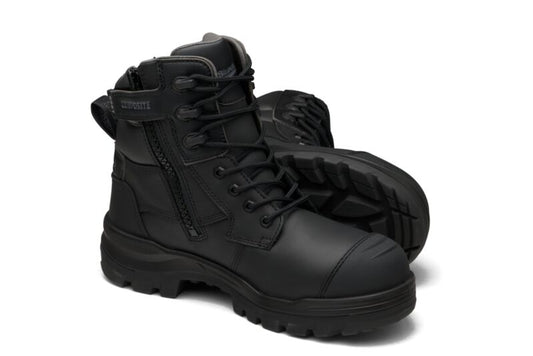 BLUNDSTONE 8561 ROTOFLEX 6" ZIP SIZE SAFETY BOOTS - COMPOSITE CAP