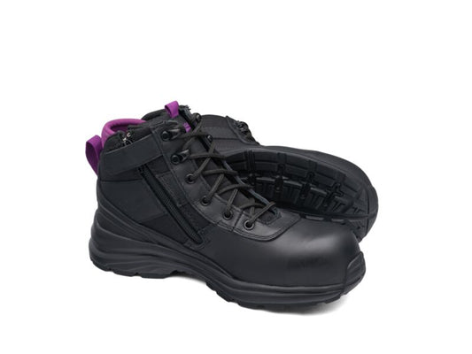 BLUNDSTONE 887 WOMENS SAFETY BOOTS - ZIP SIDE
