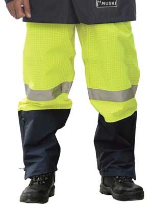 HUSKI K8006 VOLT FLAME RETARDENT ANTI-STATIC PULL-ON PANT WITH OVER-BOOT ACCESS