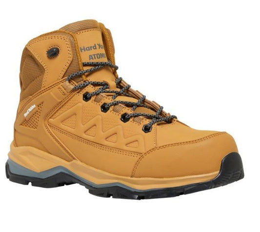 HARD YAKKA ATOMIC Y60280 LACE ZIP SIDE SAFETY BOOTS
