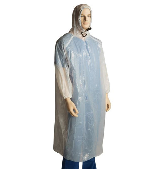 BASTION POLYETHYLENE PONCHO WITH HOOD