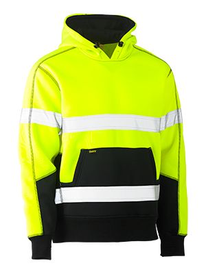 BISLEY BK6619T REFLECTIVE HI VIS FLEECY PULLOVER HOODIE