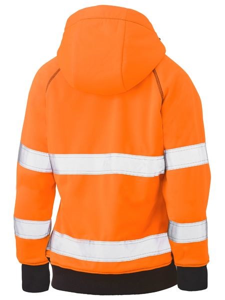 BISLEY BKL6819T LADIES REFLECTIVE HI VIS FLEECE HOODIE