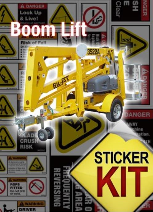 BOOM LIFT SAFETY STICKER KIT BLSS – All Trades Safety & Workwear Supplies