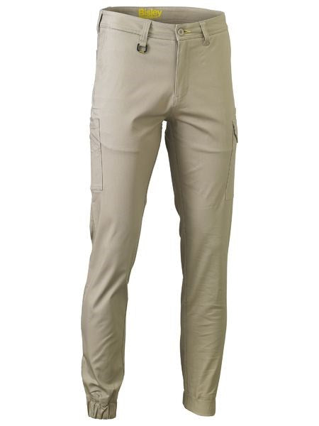 BISLEY BPC6028 STRETCH COTTON DRILL CARGO CUFFED PANTS