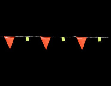 DAY AND NIGHT REFLECTIVE BUNTING FLAGS - 30MTR