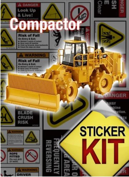 COMPACTOR SAFETY STICKER KIT COMSS