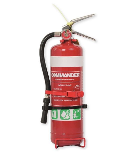 COMMANDER CP25ABE 2.5KG DRY CHEMICAL POWDER FIRE EXTINGUISHER