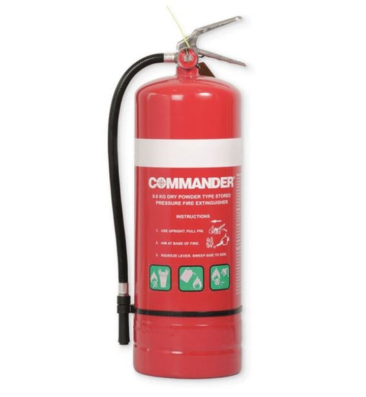 COMMANDER CP90ABE 9KG ABE POWDER FIRE EXTINGUISHER