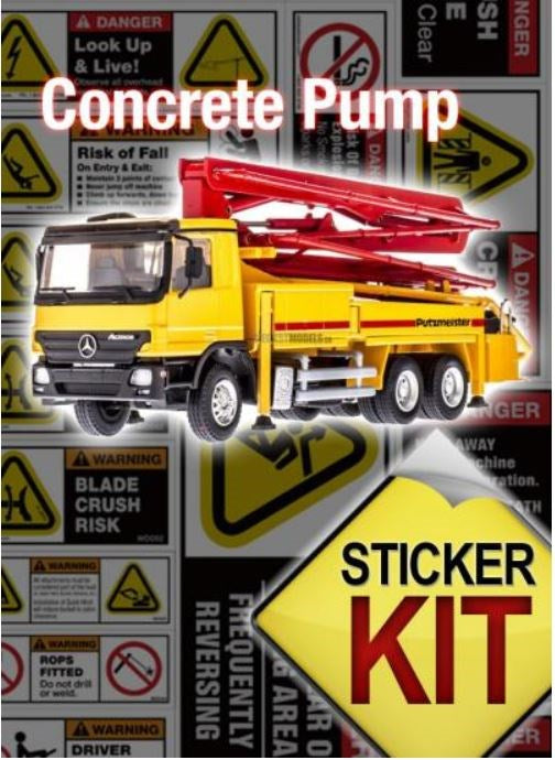 CONCRETE PUMP SAFETY STICKER KIT CPSS