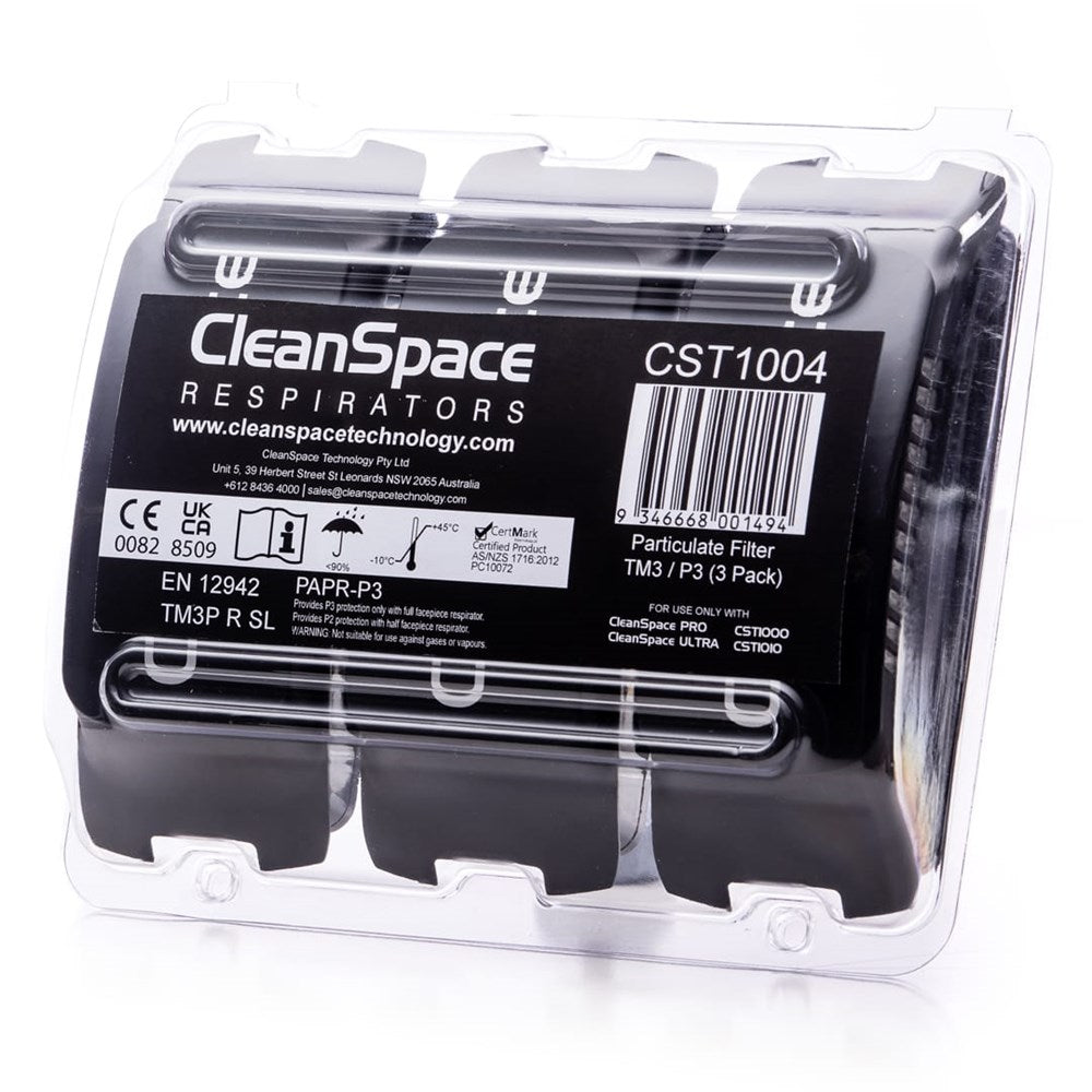 CLEANSPACE CST1004 CST PARTICULATE HIGH CAPACITY HEPA/TM3/P3 FILTER (3PK)