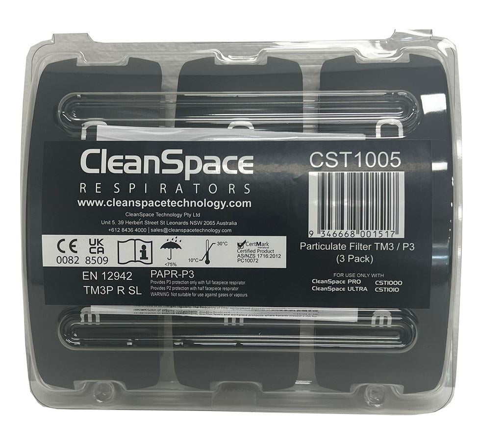 CLEANSPACE CST1005 CST PARTICULATE STANDARD TM3 P3 FILTER (3PK)