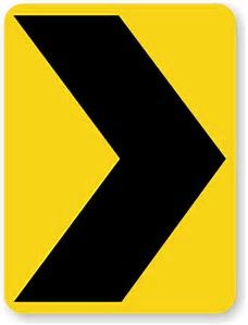 CHEVRON ROAD SIGN - ALUMINIUM