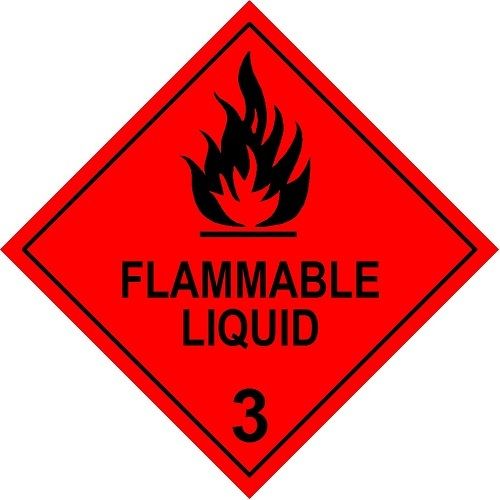 FLAMMABLE LIQUID 3 DANGEROUS GOODS SIGN