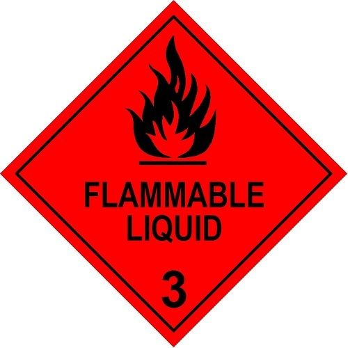 FLAMMABLE LIQUID 3 DANGEROUS GOODS SIGN