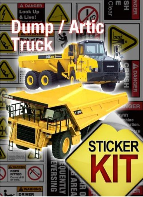 DUMP TRUCK SAFETY STICKER KIT DUMPSS