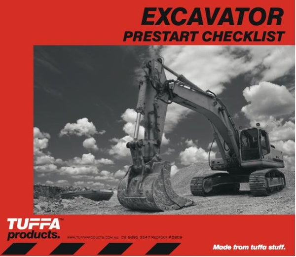 EXCAVATOR DB09 PRE START CHECKLIST BOOK