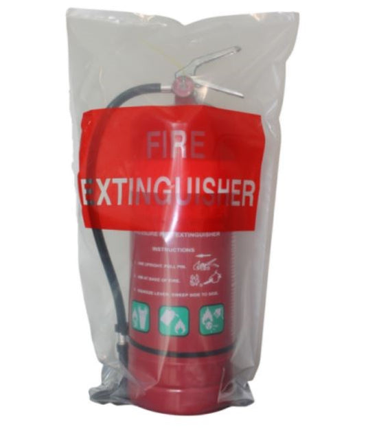 UV RESISTANT EXTINGUISHER COVER - CLEAR PLASTIC