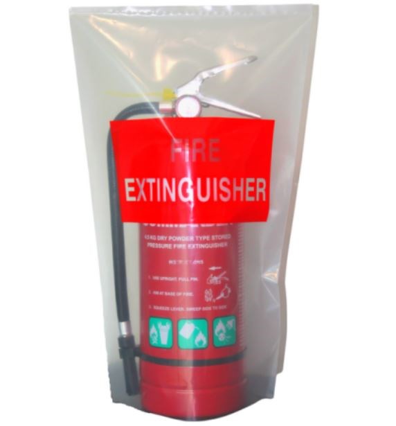 UV RESISTANT EXTINGUISHER COVER - CLEAR PLASTIC