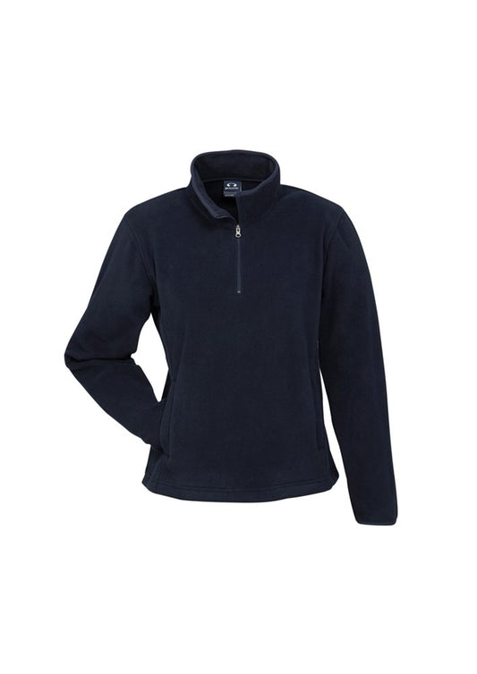 BIZ COLLECTION F10520 LADIES TRINITY 1/2 ZIP FLEECY PULLOVER