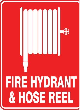 FIRE HYDRANT & HOSE REEL SIGN