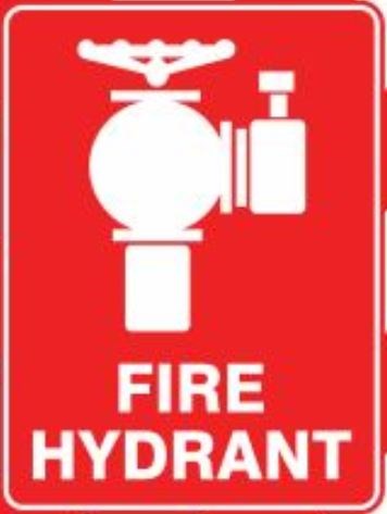 FIRE HYDRANT DECAL SIGN – All Trades Safety & Workwear Supplies