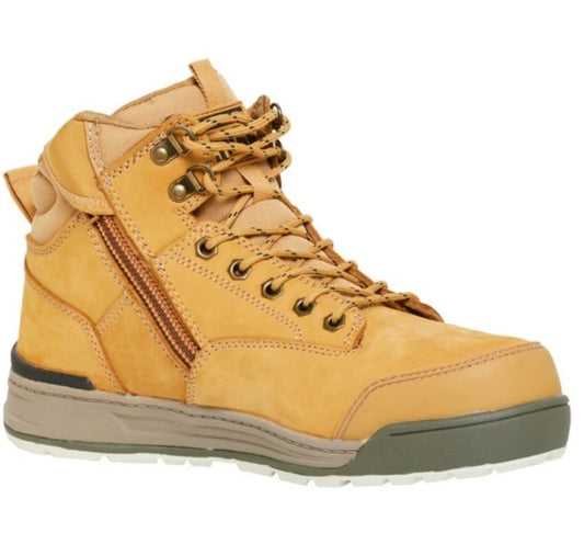 HARD YAKKA 3056 LACE ZIP SIDE SAFETY BOOTS