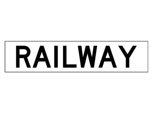 RAILWAY G9-32 RAIL CROSSING SIGN - BRACED