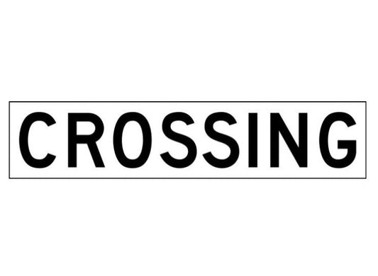CROSSING G9-33 RAIL CROSSING SIGN - BRACED