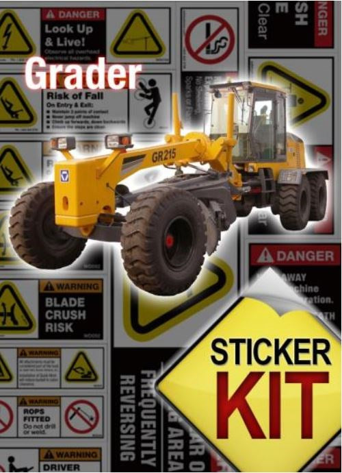 GRADER SAFETY STICKER KIT GRADSS