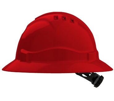 PROCHOICE HHV6FB V6 VENTED FULL BRIM HARD HAT - RATCHET