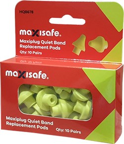 MAXIPLUG HQB678 QUIET BAND REPLACEMENT PODS-19dB-CLASS 3