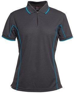 JB'S PODIUM 7LPI S/SL LADIES PIPING POLO