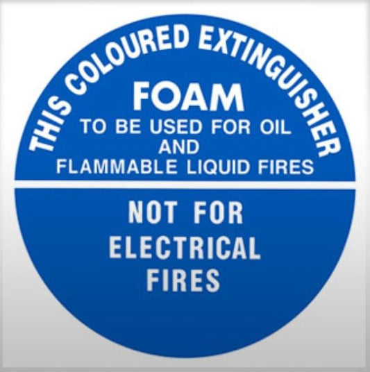 AIR FOAM EXTINGUISHER IDENTIFICATION SIGN