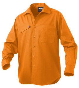 KING GEE K54805 RIPSTOP L/S HI VIS WORKCOOL 2 SHIRT