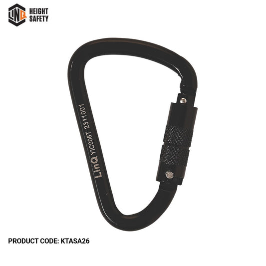 LINQ KARABINER KTASA26 - TRIPLE ACTION STEEL ALLOY 26MM