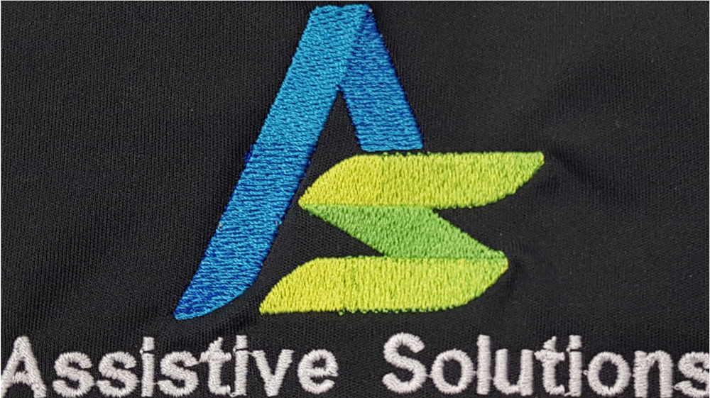 ASSISTIVE SOLUTIONS EMBROIDERED LOGO