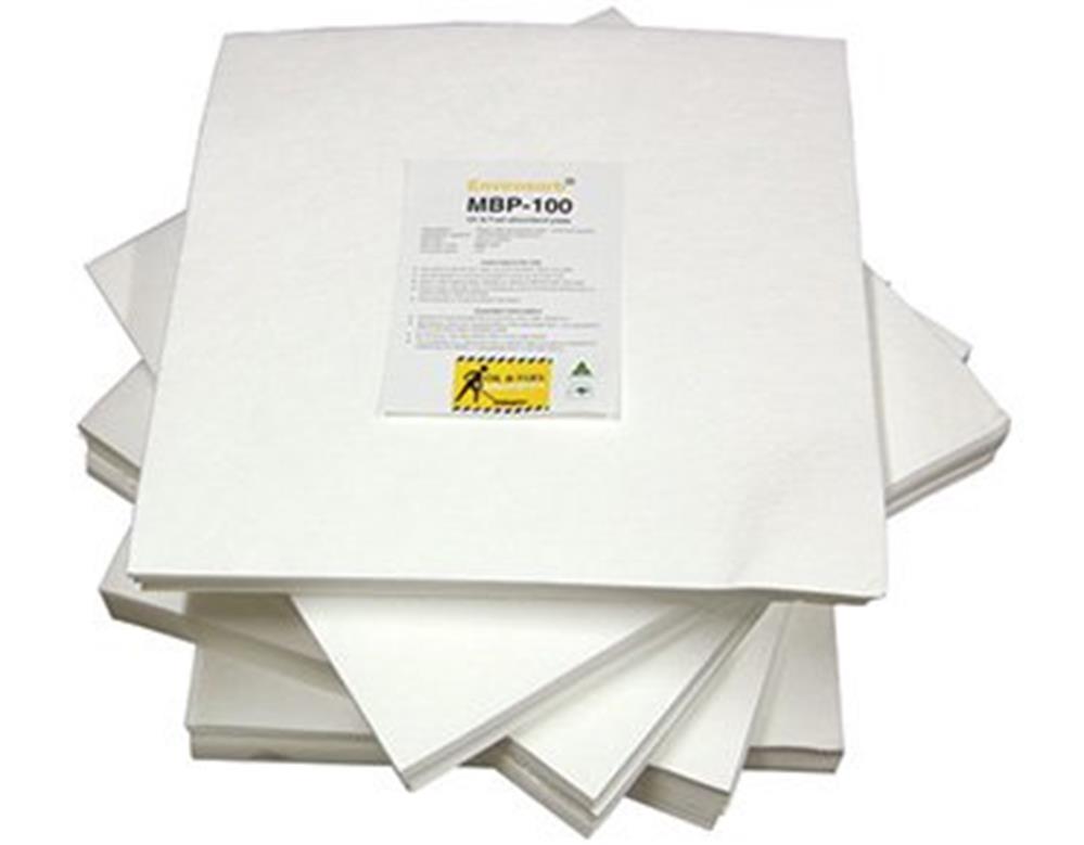 GLOBAL SPILL OIL & FUEL ABSORBENT MATS-HEAVY DUTY-45 X 45CM