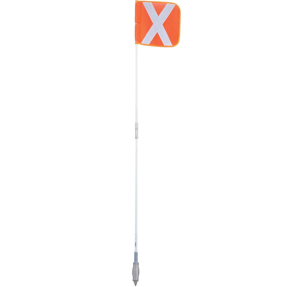 VISIONSAFE MINE FLAG 2.4M WHIP AERIAL-QUICK RELEASE, SPRING