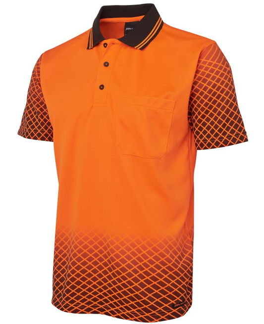 JB'S 6HVNS HI VIS NET SUB POLO